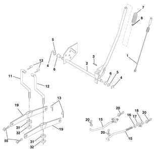 Part Location Diagram of 709041 Briggs and Stratton Button, Plunger